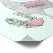 Cute Lama Waterverf - Je Bent Llamazing Meisjes Poster (Hoek)