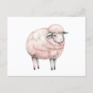 Cute lamb baby bodysuit briefkaart