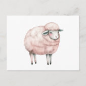 Cute lamb baby bodysuit briefkaart (Voorkant)