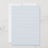 Cute Lamb Baby Boy Shower Invitation Kaart (Achterkant)