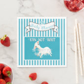 Cute Lamb Baby Boy Shower Sticker Servet (Insitu)