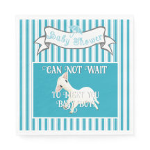 Cute Lamb Baby Boy Shower Sticker