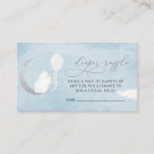 Cute Lamb Baby shower Diaper Raffle Tickets Informatiekaartje (Voorkant)