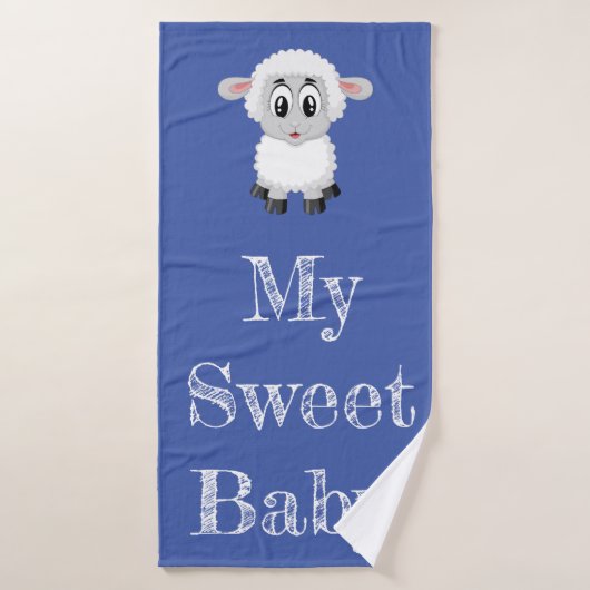 Cute Lamb Bad Handdoek (Badhanddoek)