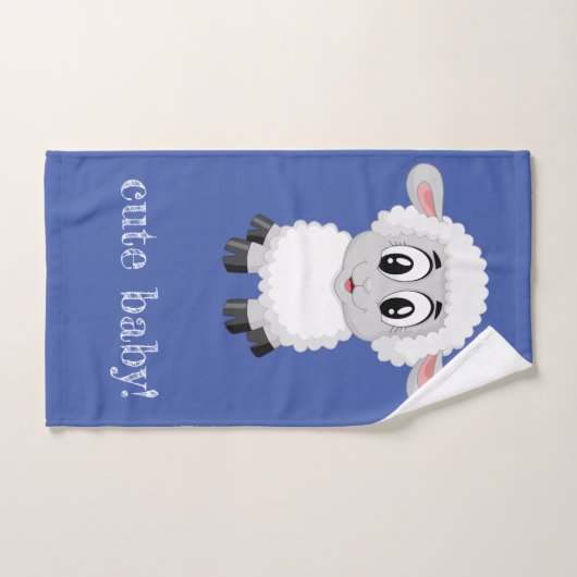 Cute Lamb Bad Handdoek (Handdoek)