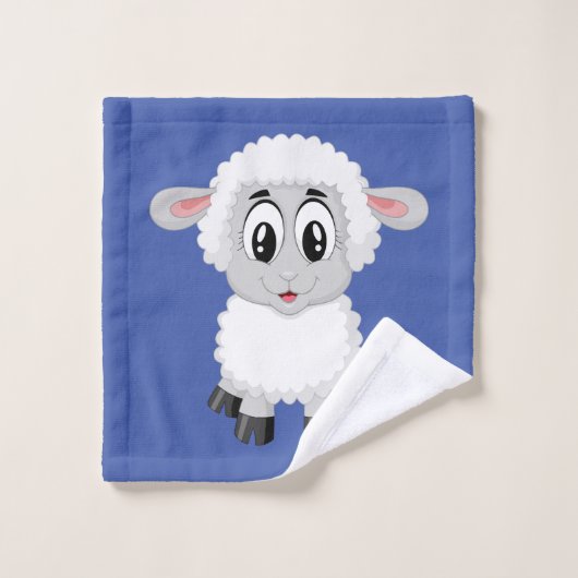 Cute Lamb Bad Handdoek (Wasdoekje)