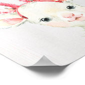 Cute Lamb Boerderij Nursery Art Print (Hoek)