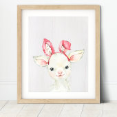 Cute Lamb Boerderij Nursery Art Print