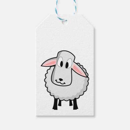 Cute Lamb Cadeaulabel (Voorkant)
