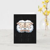 Cute Lamb Couple This Is Our Cuddle Kaart (Gele Bloem)