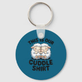 Cute Lamb Couple This Is Our Cuddle  Sleutelhanger (Voorkant)
