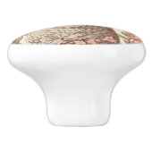 Cute Lamb Delicate Pastel Floral Keramische Knop (Zijkant)