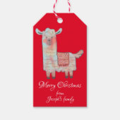 Cute lamb kerstmis cadeaulabel (Voorkant)