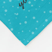 Cute lamb * kies achtergrondkleur fleece deken (Hoek)