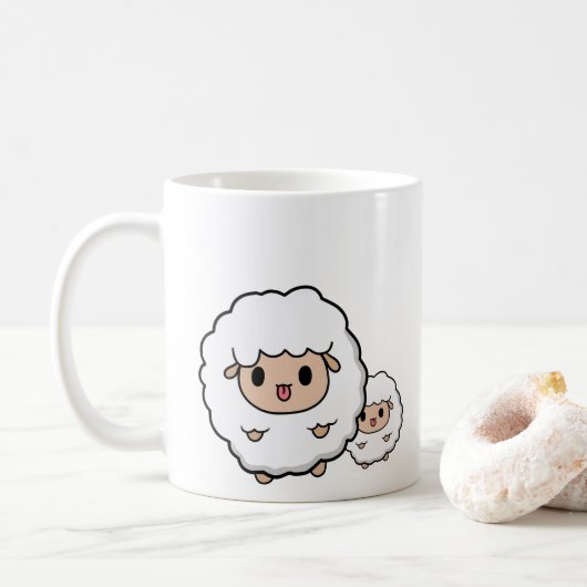 Cute Lamb Koffiemok (Met donut)