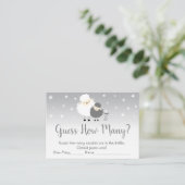 Cute Lamb raad eens hoeveel schotelgame Plaatskaartje (Staand voorkant)