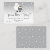 Cute Lamb raad eens hoeveel schotelgame Plaatskaartje (Voorkant / Achterkant)