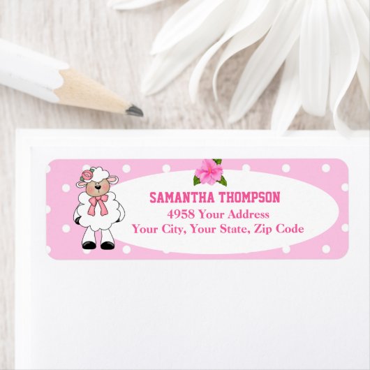 Cute Lamb Return Label (Insitu)