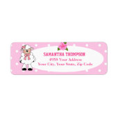 Cute Lamb Return Label (Voorkant)