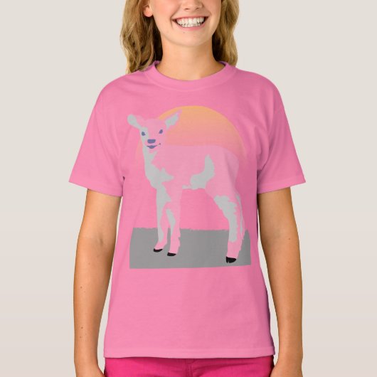 Cute Lamb T-shirt (Voorkant)