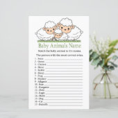 Cute Lambs Baby Animals Name Game (Staand voorkant)