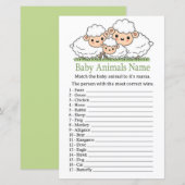 Cute Lambs Baby Animals Name Game (Voorkant / Achterkant)