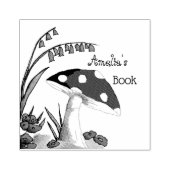 Cute Land Paddenstoel Boek Plaat Rubberstempel (Afrduk)