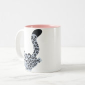 Cute Landing Cartoon Snow Leopard Mok (Voorkant links)