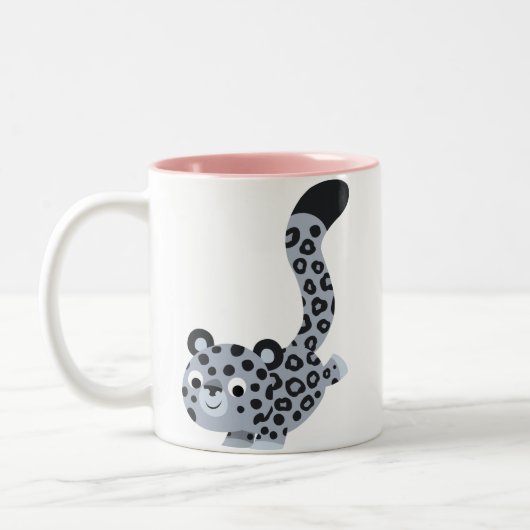 Cute Landing Cartoon Snow Leopard Mok (Links)