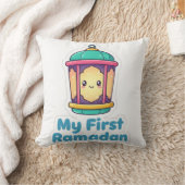 Cute Lantern My First Ramadan Baby Gift Throw Pill Kussen (Deken)