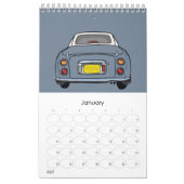 Cute Lapis Grey Figaro Car Calendar Kalender (Jan 2027)