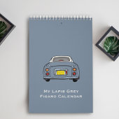 Cute Lapis Grey Figaro Car Calendar Kalender