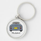 Cute Lapis Grey Figaro Sleutelhanger (Voorkant)