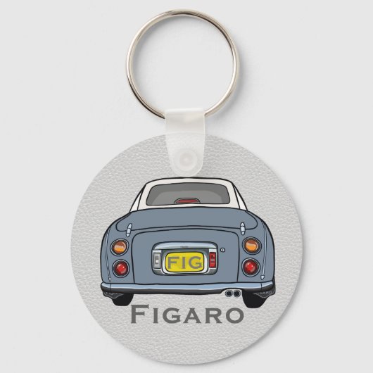 Cute Lapis Grey Figaro Sleutelhanger (Voorkant)