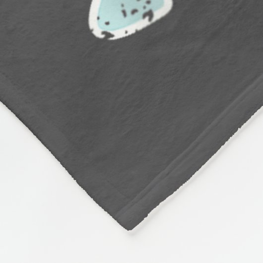 Cute Lar Bear Winter With Santa Hat  Fleece Deken (Hoek)