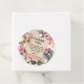 Cute Laten we een roze Oerwoud krijgen. Bedankjes Labels (In situ)