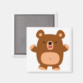 Cute Laughing Cartoon Beer magnet (Voorkant / Achterkant)