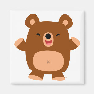 Cute Laughing Cartoon Beer magnet