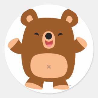 Cute Laughing Cartoon Beer sticker