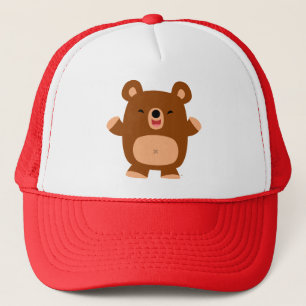 Cute Laughing Cartoon Beer Trucker Hat Pet