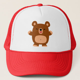 Cute Laughing Cartoon Beer Trucker Hat Pet