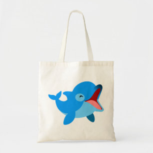 Cute Laughing Cartoon Dolphin Bag Tote Bag