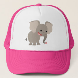 Cute Laughing Cartoon Elephant Pet