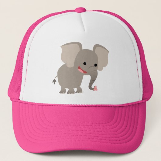 Cute Laughing Cartoon Elephant Pet (Voorkant)