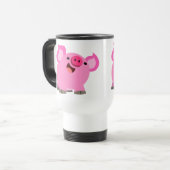 Cute Laughing Cartoon Pig Commuter Mok (Voorkant links)