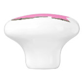 Cute Laughing Cartoon Pig Keramische Knop (Zijkant)