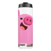 Cute Laughing Cartoon Pig Thermosbeker (Voorkant)