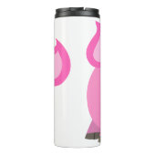 Cute Laughing Cartoon Pig Thermosbeker (Achterkant)