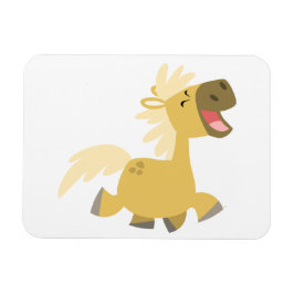 Cute Laughing Cartoon Pony Flexible Magnet Magneet