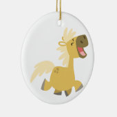 Cute Laughing Cartoon Pony Ornament (Rechts)